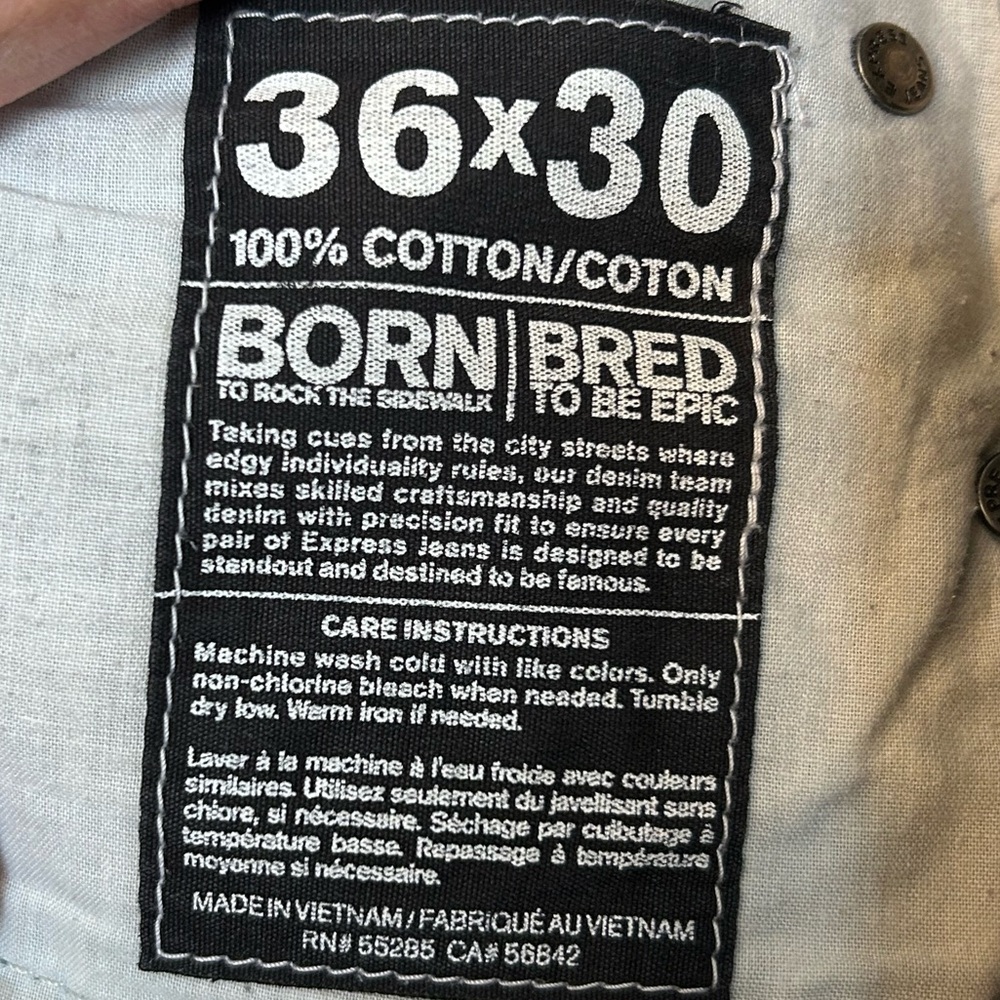 Express Medium Blue Men's Relaxed Jeans - Picture 4 of 6